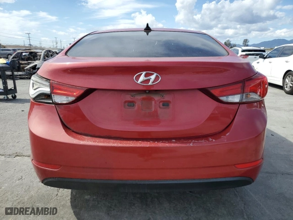 2015 Hyundai Elantra Limited with VIN KMHDH4AE8FU279304, listed as a Copart auction lot 51616825 with 166,073 mi miles and Clean Title. Bid and sale history available at carsss.com. Image 6.