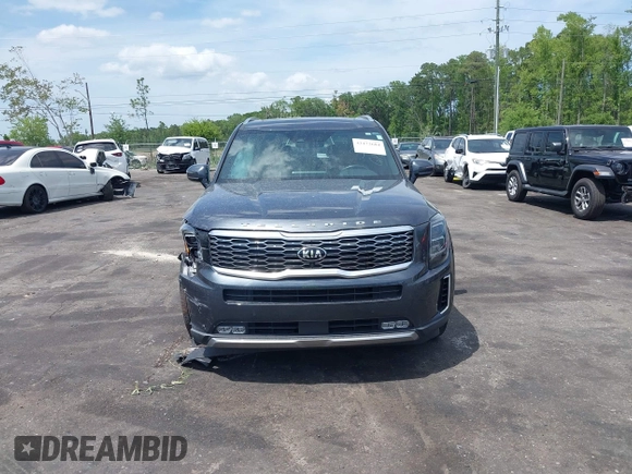 2021 Kia Telluride SX with VIN 5XYP54HC7MG130377, listed as a IAAI auction lot 42172684 with 32,186 mi miles and . Bid and sale history available at DreamBid. Image 12.