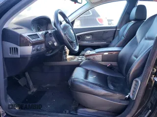 2004 BMW 7 Series 745i with VIN WBAGL63424DP68940, listed as a Copart auction lot 88738565 with 139,822 mi miles and Salvage Title. Bid and sale history available at DreamBid. Image 7.