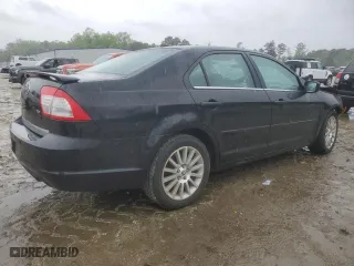 2009 Mercury Milan Premier with VIN 3MEHM081X9R624842, listed as a Copart auction lot 51873025 with 0 mi miles and Salvage Title. Bid and sale history available at carsss.com. Image 3.