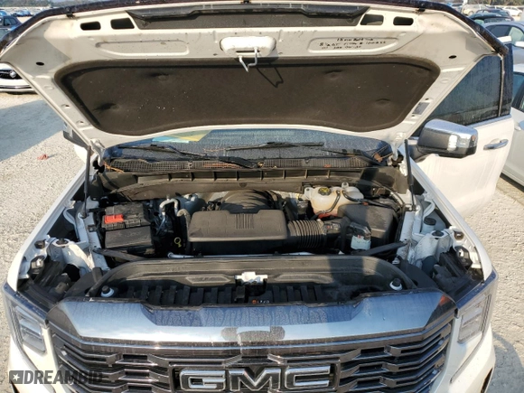 2023 GMC Sierra 1500 Denali Ultimate with VIN 1GTUUHEL8PZ158597, listed as a Copart auction lot 75350714 with 63,803 mi miles and Non Repairable. Bid and sale history available at carsss.com. Image 11.