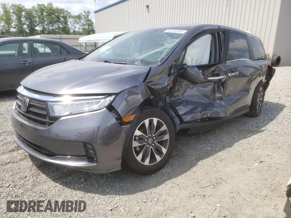 2024 Honda Odyssey EX-L с VIN 5FNRL6H62RB073573, выставлен на аукционе Copart как лот 55228105 с пробегом Не указан миль и Списание • Salvage title. История ставок и продаж доступна на DreamBid. Изображение 1.
