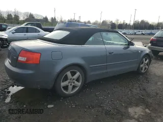 2005 Audi A4 1.8T with VIN WAUAC48H85K004271, listed as a Copart auction lot 46900405 with 186,470 mi miles and Salvage Title. Bid and sale history available at carsss.com. Image 3.
