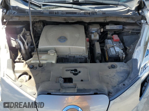 2015 Nissan LEAF SV with VIN 1N4AZ0CP1FC309007, listed as a Copart auction lot 63433853 with 75,480 mi miles. Bid and sale history available at carsss.com. Image 13.