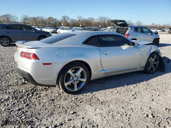2015 Chevrolet Camaro SS with VIN 2G1FK1EJ4F9266107, listed as a Copart auction lot 86347574 with 56,947 mi miles and Salvage Title. Bid and sale history available at carsss.com. Image 3.
