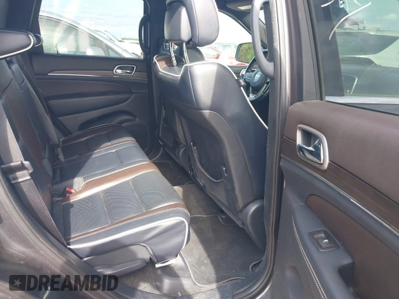 2017 Jeep Grand Cherokee Overland z VIN 1C4RJECG1HC614740, wystawiony jako IAAI lot #41912523 z przebiegiem 177 353 mil mil oraz . Historia ofert i sprzedaży dostępna na DreamBid. Obrazek 8.