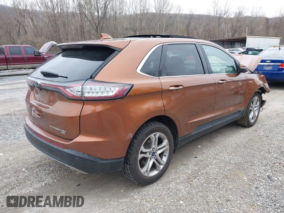 2017 Ford Edge Titanium with VIN 2FMPK4K88HBC11746, listed as a IAAI auction lot 41513987 with 55,879 mi miles. Bid and sale history available at carsss.com. Image 4.