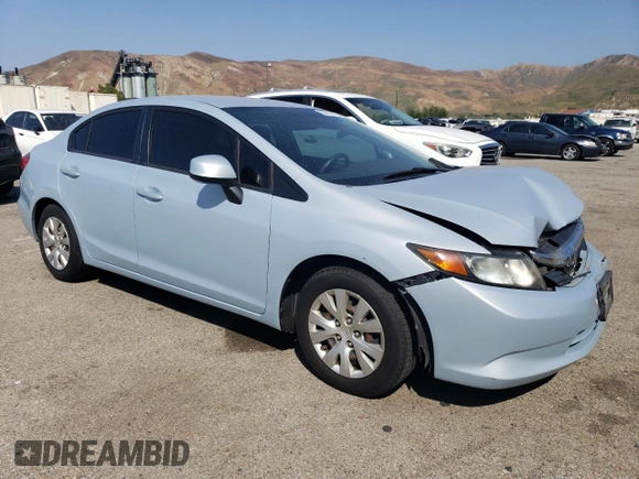 2012 Honda Civic LX с VIN 2HGFB2F56CH524788, выставлен на аукционе Copart как лот 60326815 с пробегом 160 271 миль миль и Списание • Salvage title. История ставок и продаж доступна на DreamBid. Изображение 4.