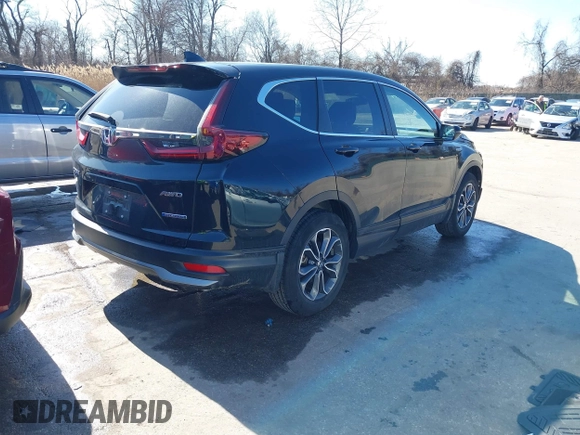 2022 Honda CR-V EX-L with VIN 5J6RT6H89NL009646, listed as a IAAI auction lot 41758189 with 26,256 mi miles and . Bid and sale history available at DreamBid. Image 4.