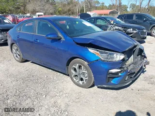 2019 Kia Forte LXS with VIN 3KPF24AD6KE115600, listed as a IAAI auction lot 41703976 with 112,383 mi miles. Bid and sale history available at carsss.com. Image 1.