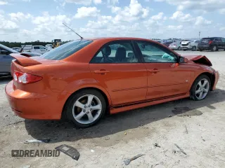 2004 Mazda Mazda6 s with VIN 1YVFP80D845N58740, listed as a Copart auction lot 51483185 with 130,196 mi miles and Salvage Title. Bid and sale history available at carsss.com. Image 3.