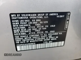 2018 Volkswagen Atlas S with VIN 1V2AP2CA2JC536673, listed as a Copart auction lot 49325125 with 134,248 mi miles and Clean title. Bid and sale history available at DreamBid. Image 13.