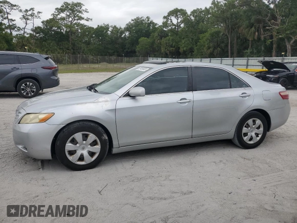 2007 Toyota Camry CE with VIN 4T1BE46K47U143011, listed as a Copart auction lot 55408485 with 184,901 mi miles and Clean Title. Bid and sale history available at carsss.com. Image 1.