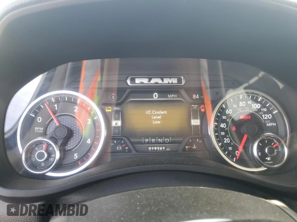 2024 Ram 2500 Laramie with VIN 3C6UR5FL2RG282244, listed as a Copart auction lot 54852815 with 19,361 mi miles and Clean title. Bid and sale history available at DreamBid. Image 9.