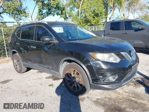 2016 Nissan Rogue SV with VIN KNMAT2MV9GP691799, listed as a IAAI auction lot 40902441 with 103,075 mi miles. Bid and sale history available at carsss.com. Image 1.