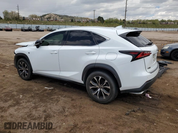 2017 Lexus NX 200t with VIN JTJBARBZ0H2113840, listed as a Copart auction lot 56499405 with 87,376 mi miles and Salvage title. Bid and sale history available at DreamBid. Image 2.
