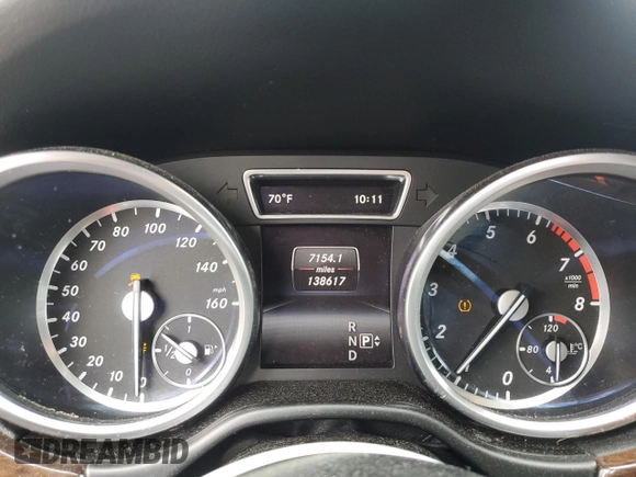 2014 Mercedes-Benz M 350 with VIN 4JGDA5JBXEA412807, listed as a Copart auction lot 60500575 with 138,617 mi miles and Salvage title. Bid and sale history available at DreamBid. Image 9.