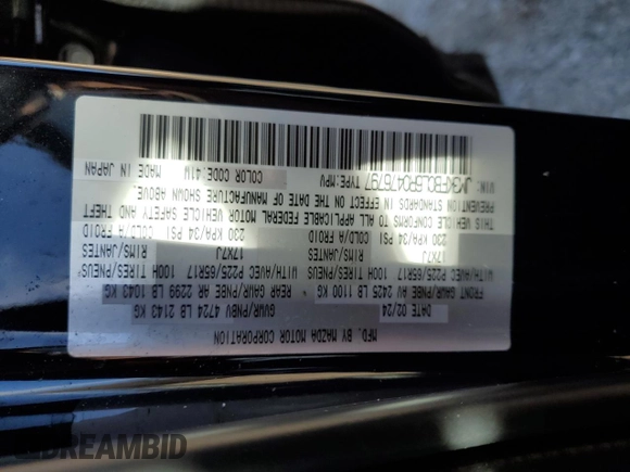 2024 Mazda CX-5 2.5 S Preferred Package with VIN JM3KFBCL6R0476797, listed as a Copart auction lot 48196335 with 10,869 mi miles and Salvage Title. Bid and sale history available at carsss.com. Image 14.