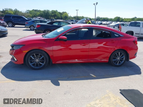 2019 Honda Civic Sedan LX with VIN 2HGFC2F69KH550645, listed as a IAAI auction lot 42043492 with 110,643 mi miles. Bid and sale history available at carsss.com. Image 14.