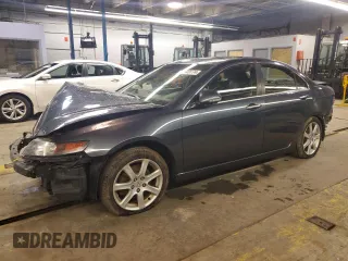 2004 Acura TSX w/Navigation with VIN JH4CL96934C010877, listed as a Copart auction lot 86949174 with 207,428 mi miles and Salvage Title. Bid and sale history available at carsss.com. Image 1.