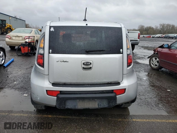 2010 Kia Soul + with VIN KNDJT2A25A7703092, listed as a Copart auction lot 49730235 with 77,504 mi miles and Salvage Title. Bid and sale history available at DreamBid. Image 6.