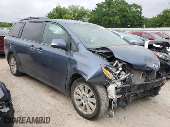 2015 Toyota Sienna Limited z VIN 5TDDK3DC3FS110113, wystawiony jako Copart lot #53737045 z przebiegiem 142 236 mil mil oraz Szkoda całkowita • Salvage title. Historia ofert i sprzedaży dostępna na DreamBid. Obrazek 4.