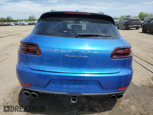2017 Porsche Macan Turbo with VIN WP1AF2A59HLB60007, listed as a Copart auction lot 58046935 with 183,683 mi miles and Salvage title. Bid and sale history available at DreamBid. Image 6.