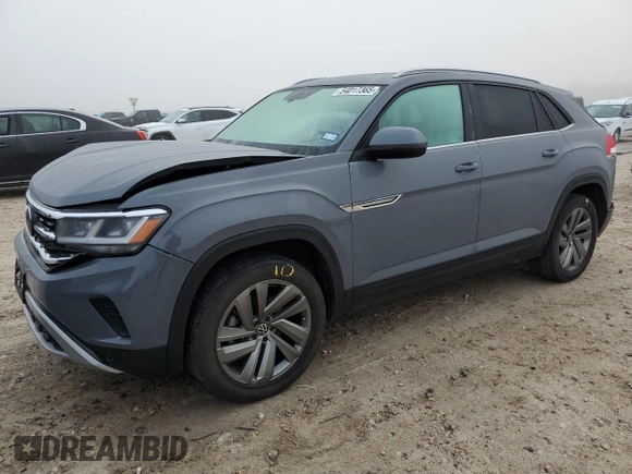 2021 Volkswagen Atlas SE z VIN 1V2JE2CA3MC214375, wystawiony jako Copart lot #54017365 z przebiegiem 34 730 mil mil oraz Szkoda całkowita • Salvage title. Historia ofert i sprzedaży dostępna na DreamBid. Obrazek 1.