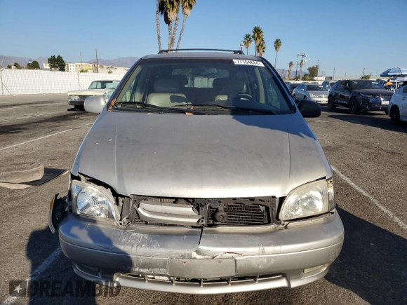 2002 Toyota Sienna LE with VIN 4T3ZF13C52U505287, listed as a Copart auction lot 77164884 with 0 mi miles and Salvage Title. Bid and sale history available at carsss.com. Image 5.