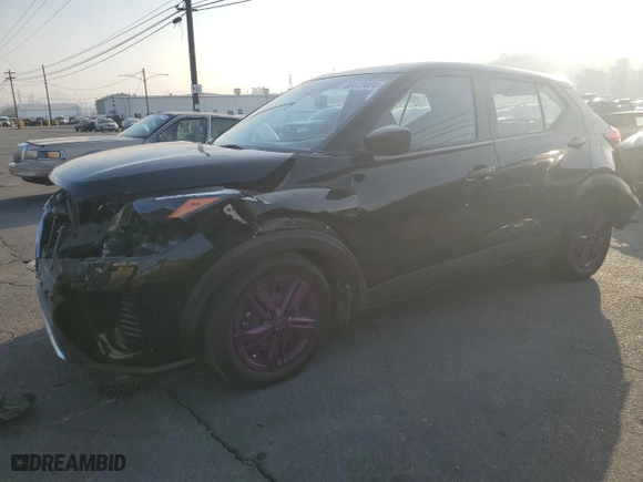 2022 Nissan Kicks S with VIN 3N1CP5BV7NL504234, listed as a Copart auction lot 83473484 with 54,803 mi miles and Salvage Title. Bid and sale history available at carsss.com. Image 1.