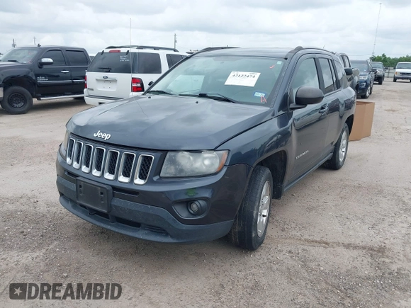 2014 Jeep Compass Sport with VIN 1C4NJCBA7ED882522, listed as a IAAI auction lot 42122474 with 187,157 mi miles and . Bid and sale history available at DreamBid. Image 2.