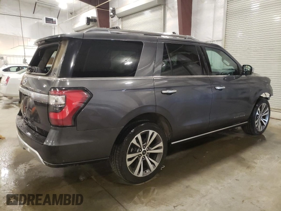 2020 Ford Expedition Platinum with VIN 1FMJU1MT9LEA37876, listed as a Copart auction lot 52754775 with 80,472 mi miles and Salvage title. Bid and sale history available at DreamBid. Image 3.
