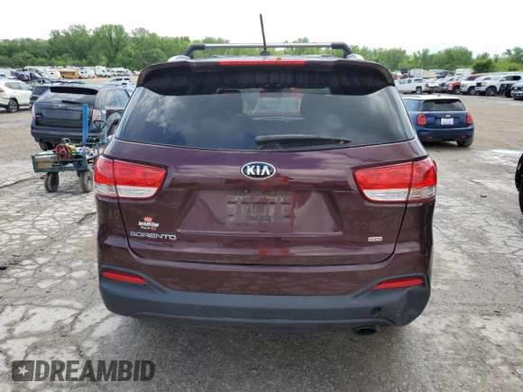 2016 Kia Sorento LX with VIN 5XYPG4A34GG127669, listed as a Copart auction lot 55683195 with 84,277 mi miles and Clean Title. Bid and sale history available at carsss.com. Image 6.