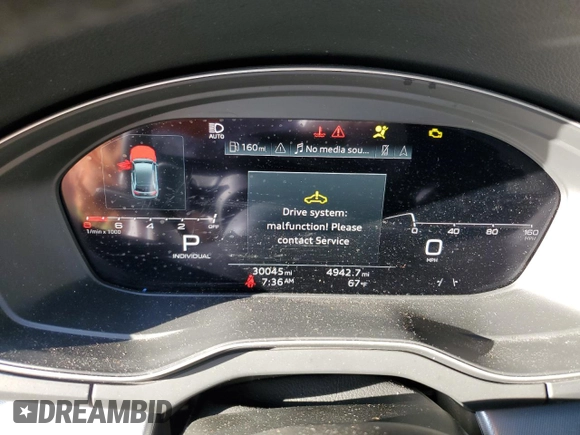 2023 Audi Q5 Sportback S line Prestige with VIN WA16AAFY2P2002254, listed as a Copart auction lot 45670704 with 30,045 mi miles and . Bid and sale history available at DreamBid. Image 9.