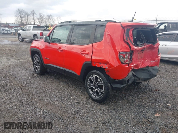 2015 Jeep Renegade Limited with VIN ZACCJBDT2FPB28530, listed as a IAAI auction lot 41953339 with 66,252 mi miles and . Bid and sale history available at DreamBid. Image 3.