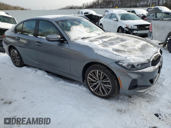 2023 BMW 3 Series 330i xDrive with VIN 3MW89FF04P8D24049, listed as a Copart auction lot 89016375 with 14,749 mi miles and Salvage Title. Bid and sale history available at carsss.com. Image 4.