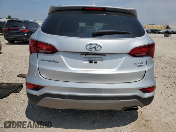 2017 Hyundai Santa Fe 2.4L with VIN 5XYZUDLB9HG491173, listed as a Copart auction lot 61109325 with 104,303 mi miles and Salvage title. Bid and sale history available at DreamBid. Image 6.