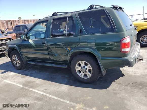 2001 Nissan Pathfinder LE with VIN JN8DR07XX1W514225, listed as a Copart auction lot 46362685 with 144,302 mi miles and Salvage Title. Bid and sale history available at carsss.com. Image 2.