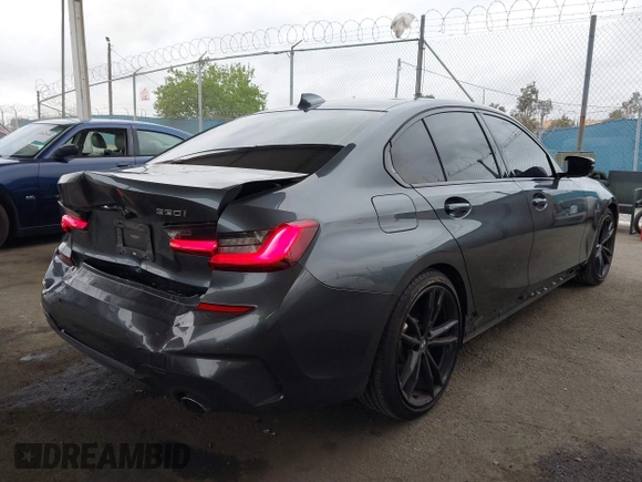 2019 BMW 3 Series 330i with VIN WBA5R1C56KAK07317, listed as a IAAI auction lot 42034264 with 43,448 mi miles and . Bid and sale history available at DreamBid. Image 4.