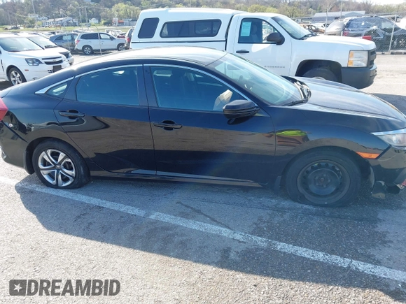 2016 Honda Civic Sedan LX with VIN 19XFC2F52GE055275, listed as a IAAI auction lot 41913726 with 1 mi miles. Bid and sale history available at carsss.com. Image 6.