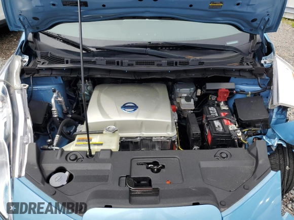 2015 Nissan LEAF SV with VIN 1N4AZ0CP9FC316237, listed as a Copart auction lot 66060053 with 48,475 mi miles. Bid and sale history available at carsss.com. Image 12.