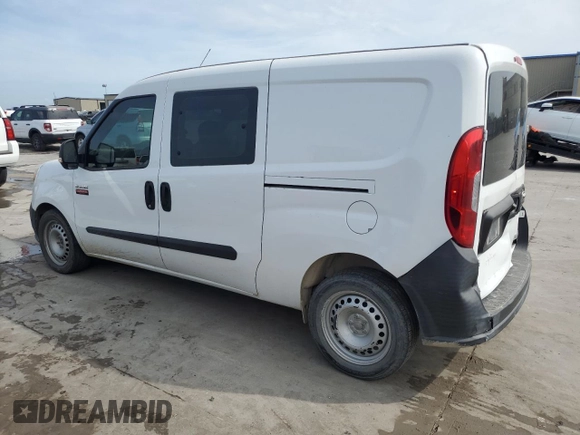 2017 Ram ProMaster City Cargo Tradesman with VIN ZFBERFAB2H6E12028, listed as a Copart auction lot 50894335 with 93,474 mi miles and Salvage Title. Bid and sale history available at carsss.com. Image 2.