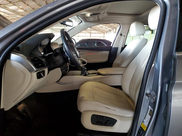 2015 BMW X6 xDrive35i with VIN 5UXKU2C59F0N77312, listed as a Copart auction lot 63591123 with 121,105 mi miles. Bid and sale history available at carsss.com. Image 7.