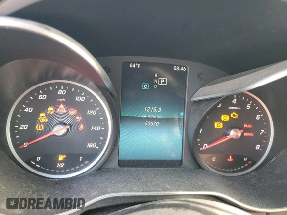 2019 Mercedes-Benz C 300 with VIN WDDWK8DB3KF861175, listed as a Copart auction lot 48482095 with 53,370 mi miles and Salvage Title. Bid and sale history available at carsss.com. Image 9.