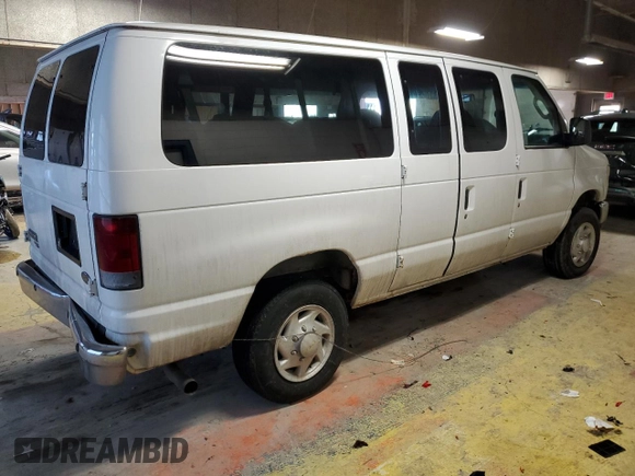 2008 Ford Econoline Passenger XL with VIN 1FBNE31L08DA49824, listed as a Copart auction lot 88313115 with 154,440 mi miles and Salvage Title. Bid and sale history available at carsss.com. Image 3.