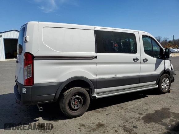 2024 Ford Transit Cargo with VIN 1FTBR1Y81RKA87665, listed as a Copart auction lot 49506245 with 2,371 mi miles and Clean Title. Bid and sale history available at DreamBid. Image 3.
