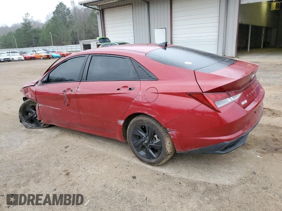 2021 Hyundai Elantra SEL with VIN KMHLM4AG2MU066130, listed as a Copart auction lot 49107105 with 75,438 mi miles and Salvage Title. Bid and sale history available at carsss.com. Image 2.