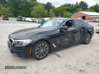 2019 BMW 5 Series 530i xDrive z VIN WBAJA7C59KWW03222, wystawiony jako Copart lot #57582465 z przebiegiem 48 280 mil mil oraz Szkoda całkowita • Salvage title. Historia ofert i sprzedaży dostępna na DreamBid. Obrazek 1.