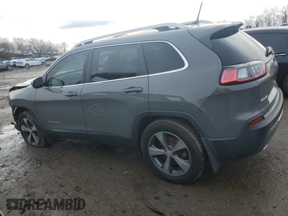 2019 Jeep Cherokee Limited with VIN 1C4PJMDX9KD442071, listed as a Copart auction lot 84853384 with 53,315 mi miles and Salvage Title. Bid and sale history available at carsss.com. Image 2.