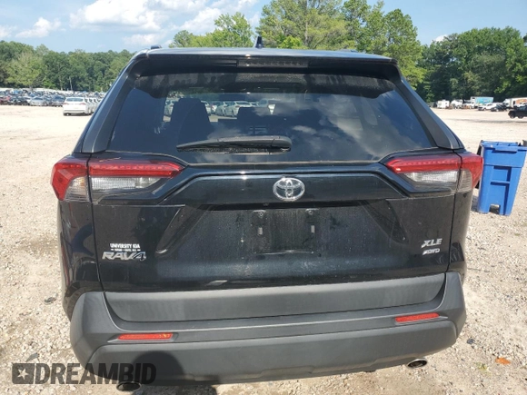 2019 Toyota RAV4 XLE with VIN JTMP1RFV7KD511381, listed as a Copart auction lot 63565625 with 95,470 mi miles and Salvage title. Bid and sale history available at DreamBid. Image 6.